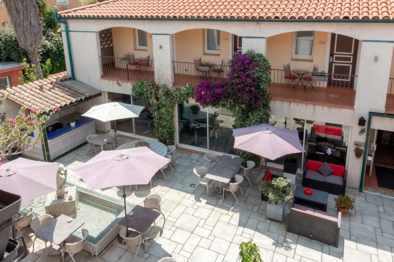 Logis Hotel Les II Mas - Perpignan Sud Cabestany Esterno foto